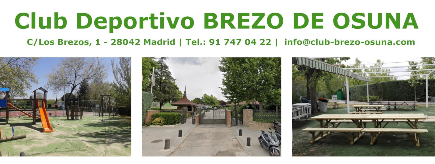 Instalaciones exteriores y zonas verdes del Club Deportivo Brezo Osuna